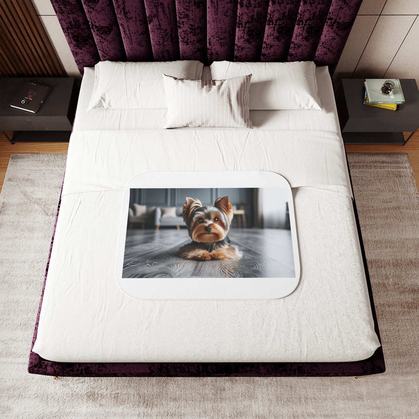 Cozy Sherpa Blanket, Soft Textured Throw, Pet-Friendly Decor, Perfect for Home, Gifts and Cozy Evenings, Two-Tone Design