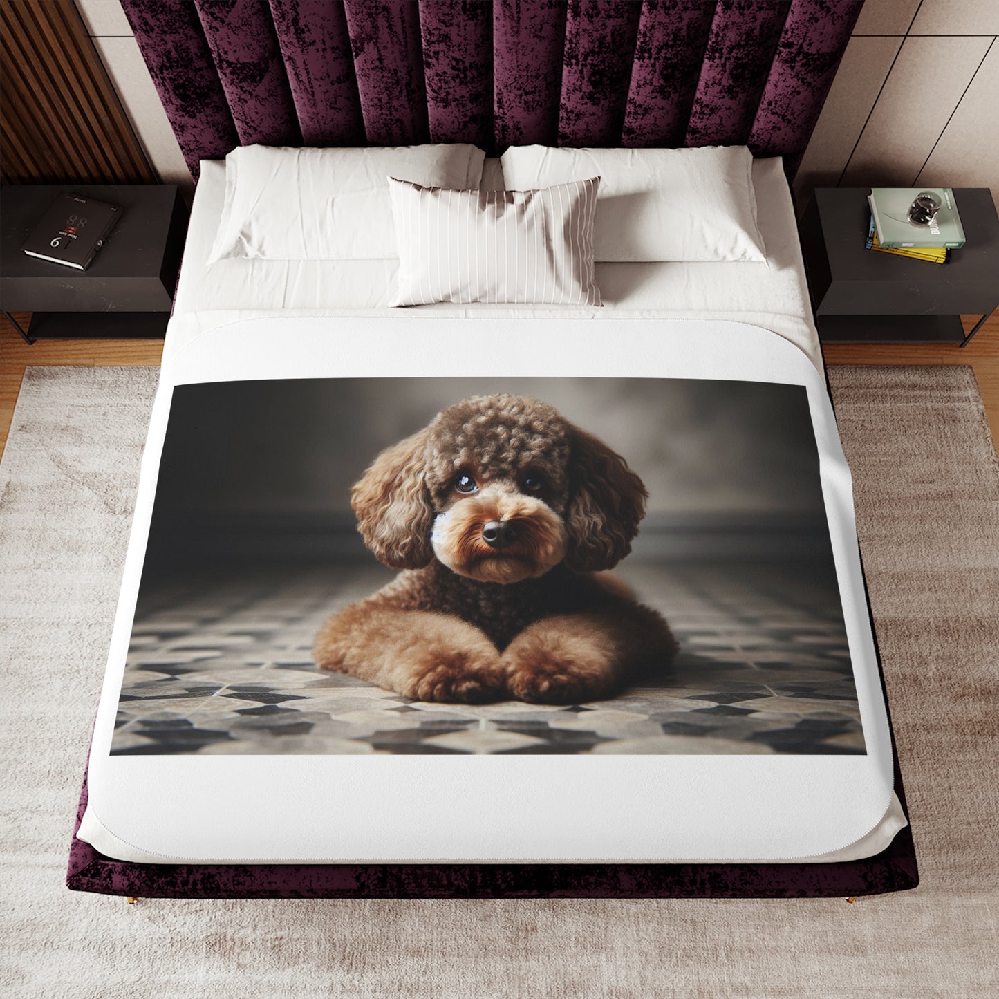 Cozy Sherpa Blanket in Two Warm Colors, Soft Plush Throw for Home, Ideal for Camping, Gifts, and Winter Evenings, Pet Lovers Blankets