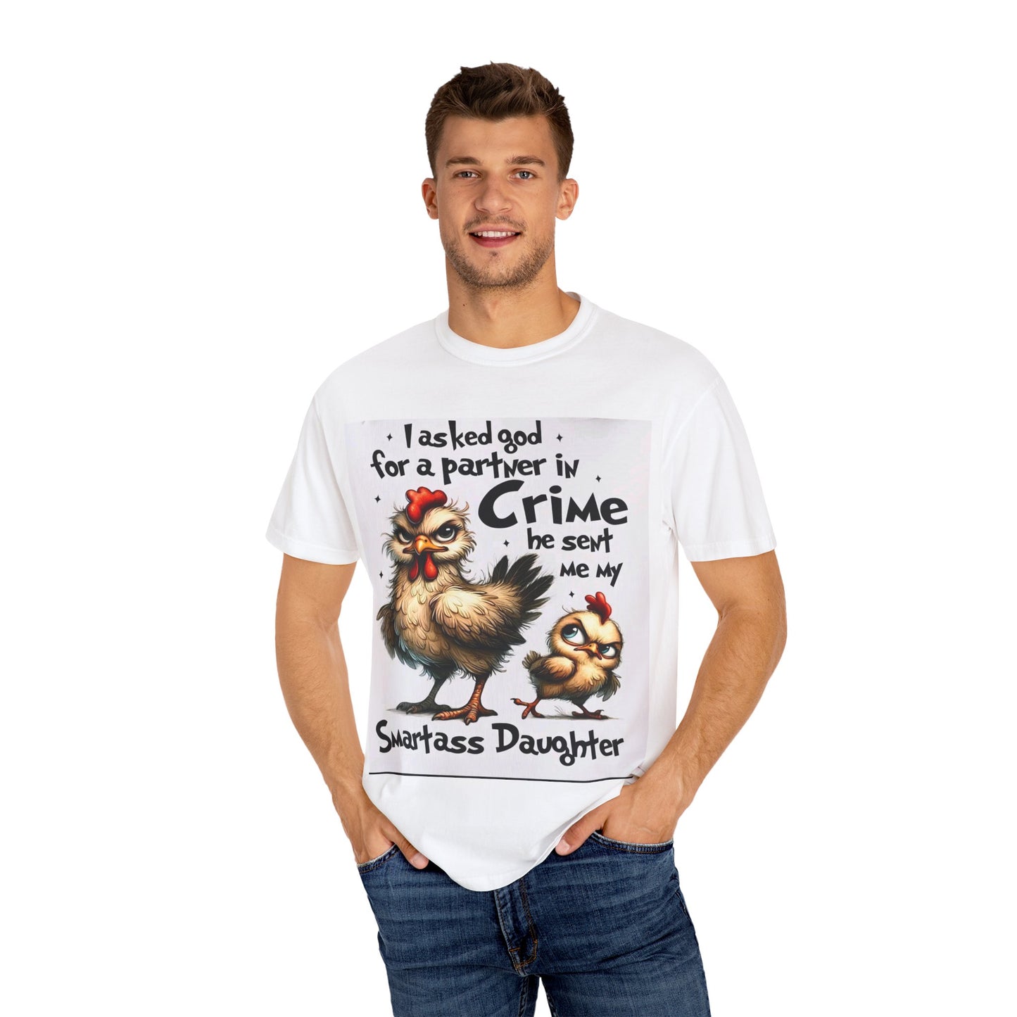Smartass Daughter T-shirt, Funny Chicken Tee, Gift for Mom, Birthday, Unique Humor Apparel, Family Fun Style